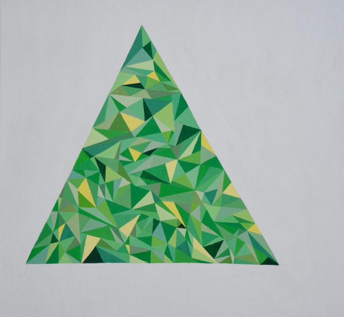 Green Triangle 36 x 36