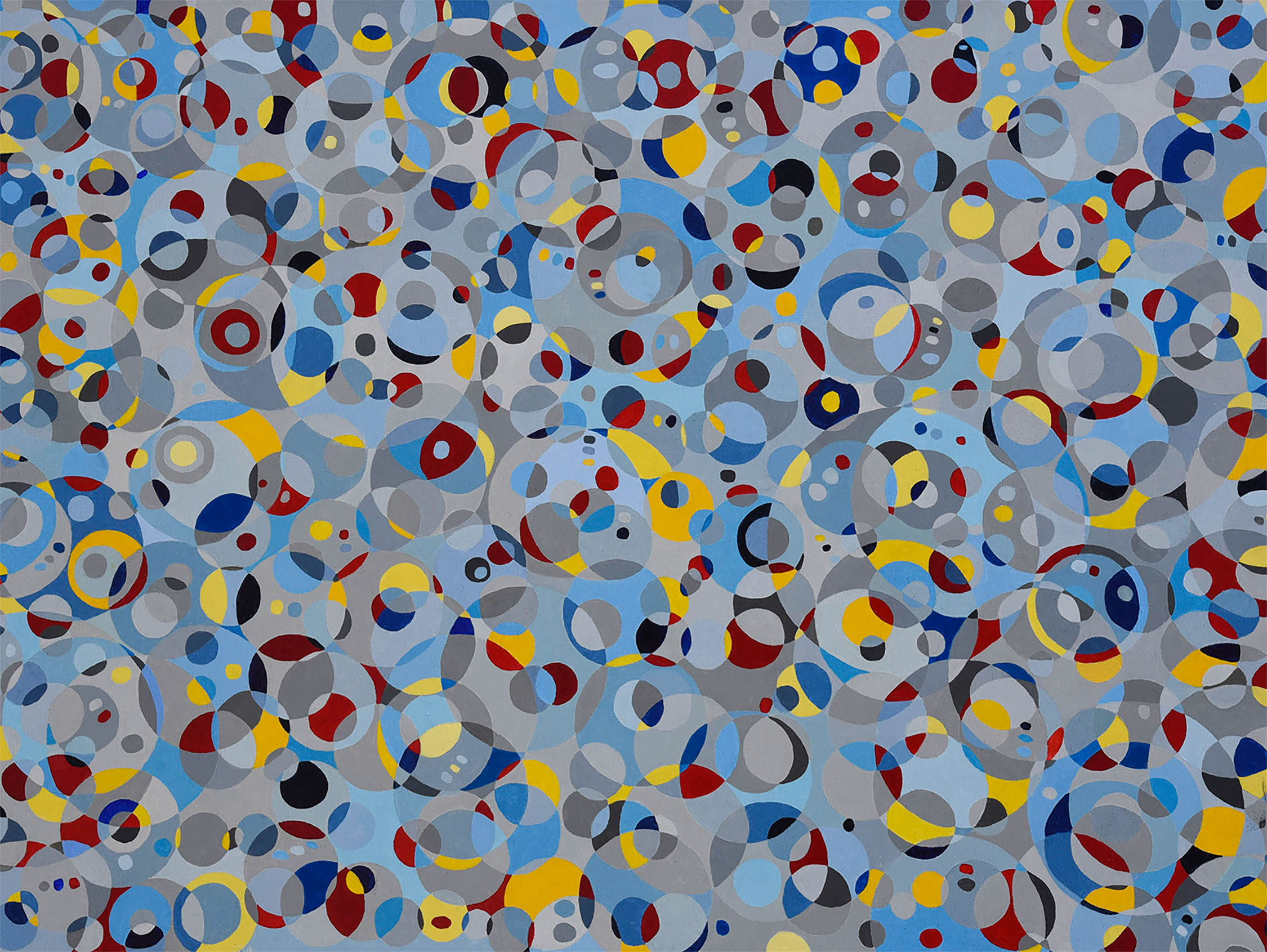 Red Yellow Blue Grey 1 48 X 36