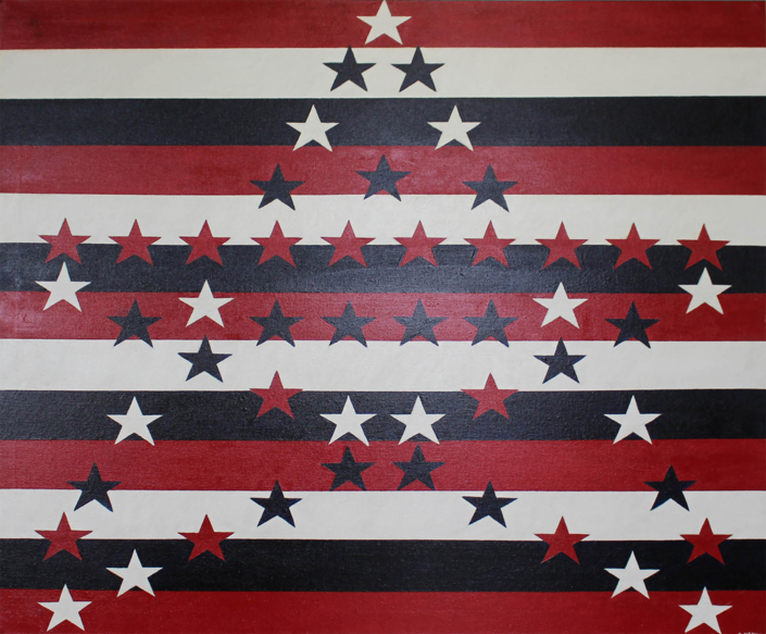 Jasper Johns Redux 48 x 36